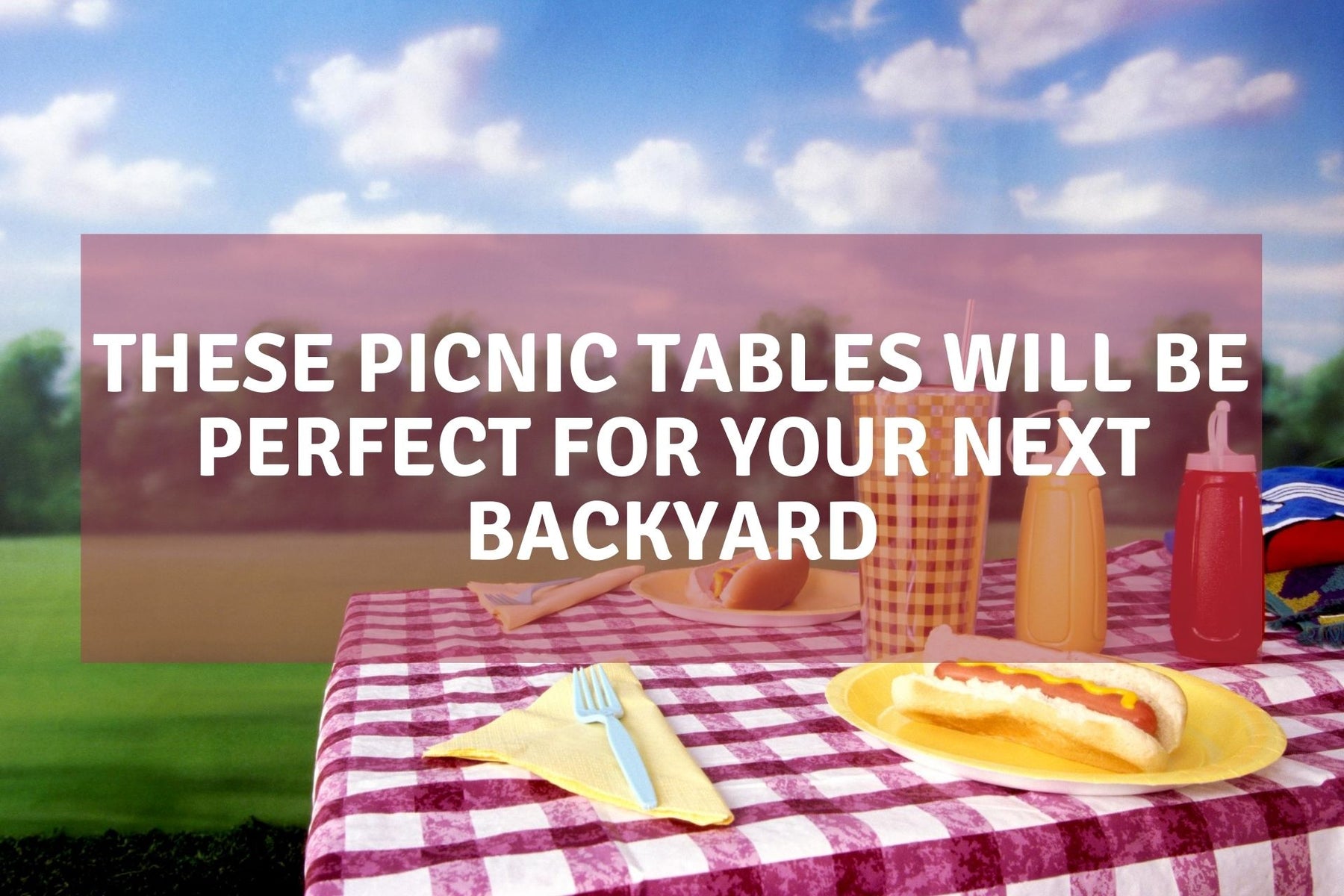 Recycled plastic picnic tables