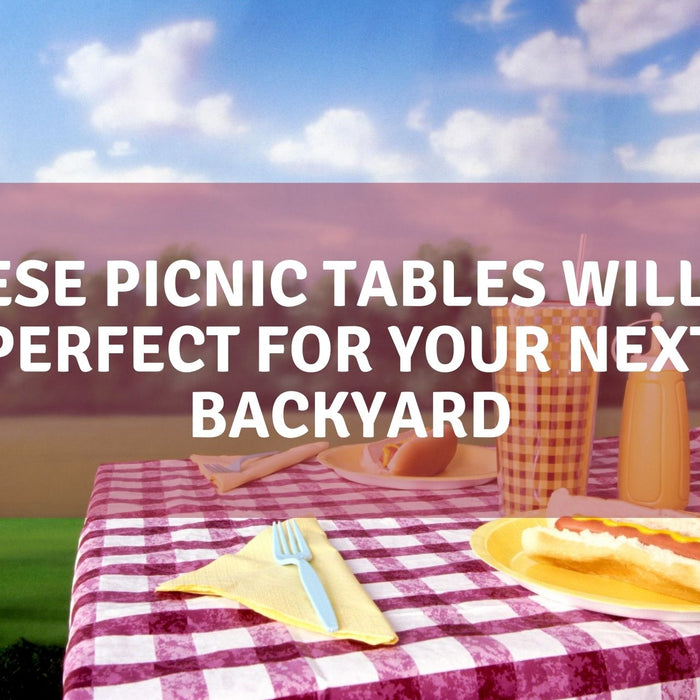 Recycled plastic picnic tables