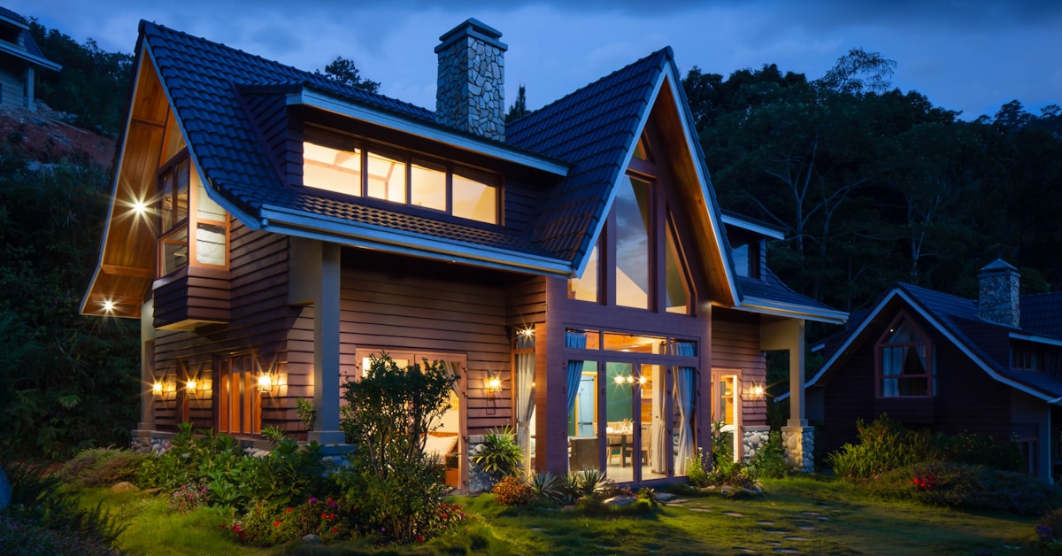 Home with beautiful porch and outdoor seating