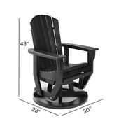SoPoly St Simons Swivel Glider Chair — SoPoly outdoor poly furniture (image 2 of 6)