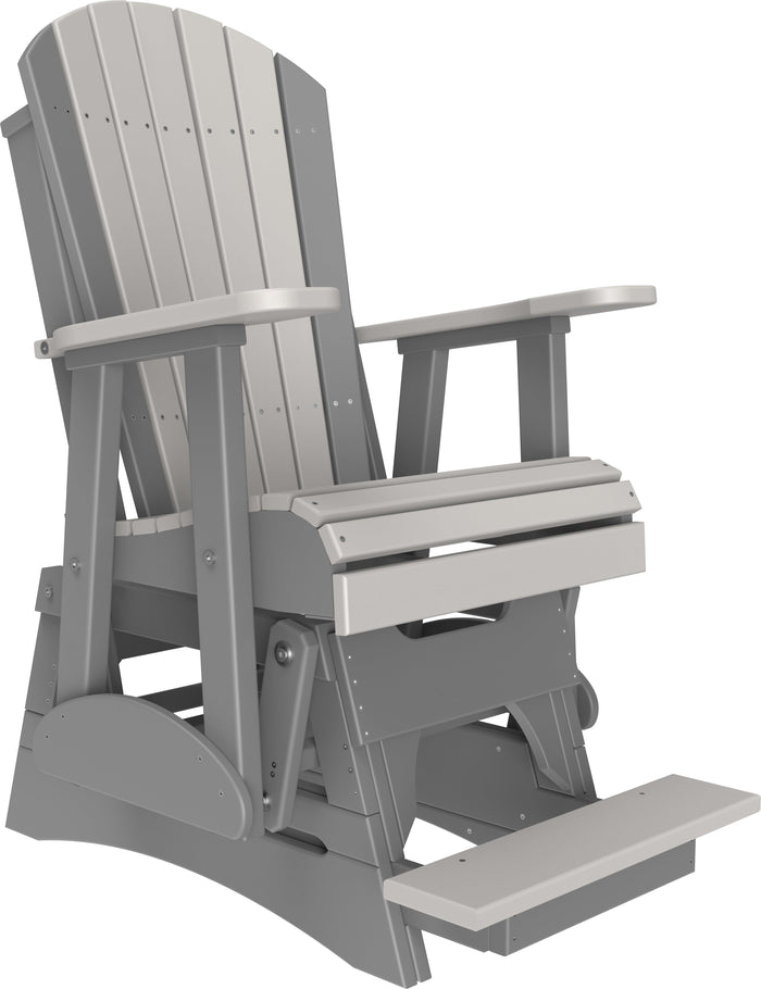 Luxcraft Recycled Plastic Counter Height 2' Adirondack Counter Height Balcony Glider