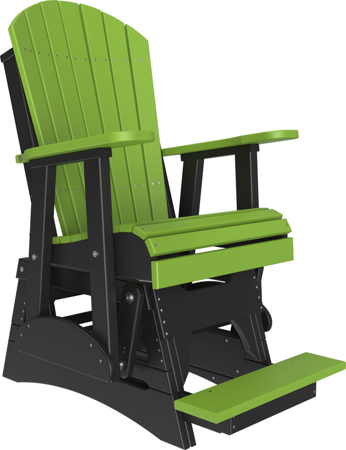 Luxcraft Recycled Plastic Counter Height 2' Adirondack Counter Height Balcony Glider
