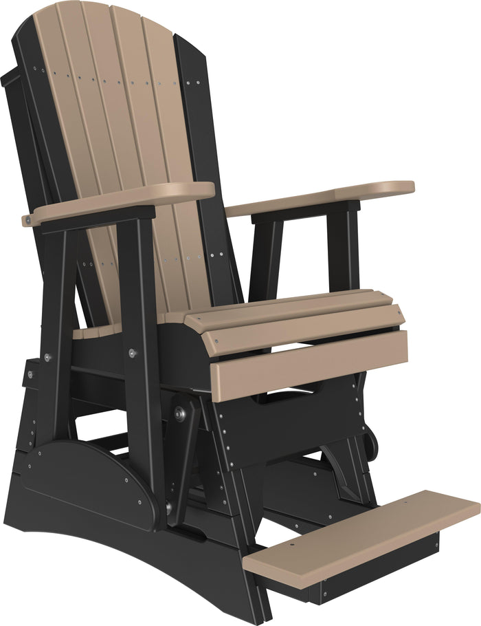 Luxcraft Recycled Plastic Counter Height 2' Adirondack Counter Height Balcony Glider