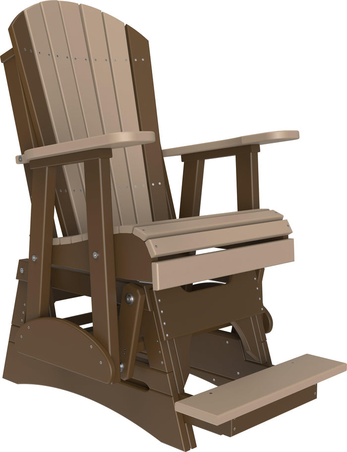 Luxcraft Recycled Plastic Counter Height 2' Adirondack Counter Height Balcony Glider
