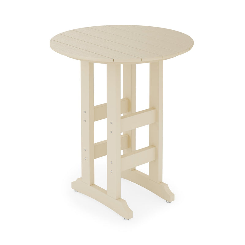 SoPoly 36" Round Bar Table in Tybee Sand (image 1 of 2)