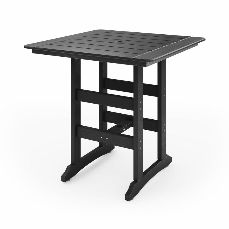 SoPoly 44" Savannah Square Bar Table in Black (image 1 of 2)