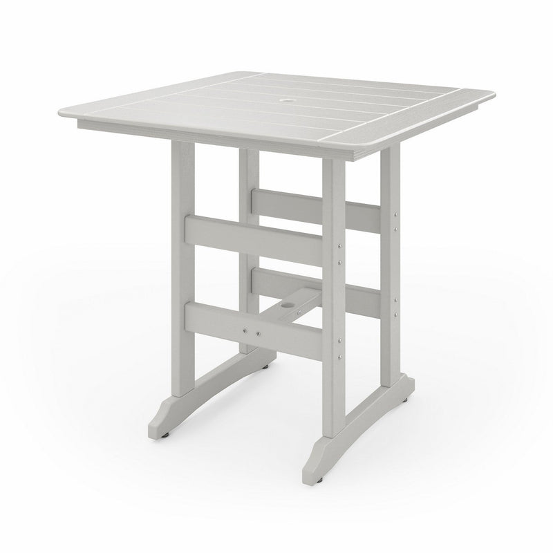 SoPoly 44" Savannah Square Bar Table in Heron Gray (image 1 of 2)