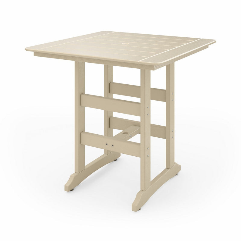 SoPoly 44" Savannah Square Bar Table in Tybee Sand (image 1 of 2)