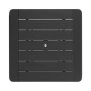 SoPoly 44" Savannah Square Bar Table in Black (image 2 of 2)