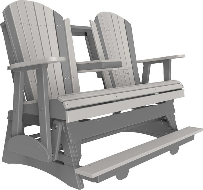 Luxcraft Counter Height Recycled Plastic 5' Adirondack Balcony Glider