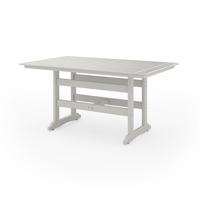 SoPoly 72" Savannah Farmhouse Counter Table in Heron Gray (image 1 of 2)
