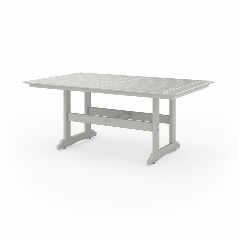 SoPoly 72" Savannah Farmhouse Dining Table in Heron Gray (image 1 of 2)