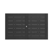 SoPoly 72" Savannah Farmhouse Counter Table in Black (image 2 of 2)