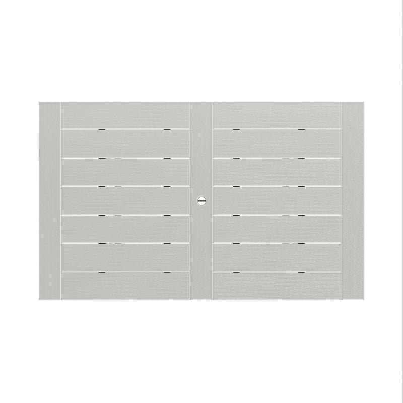 SoPoly 72" Savannah Farmhouse Counter Table in Heron Gray (image 2 of 2)