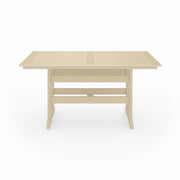 SoPoly 72" Savannah Farmhouse Counter Table in Tybee Sand, front view