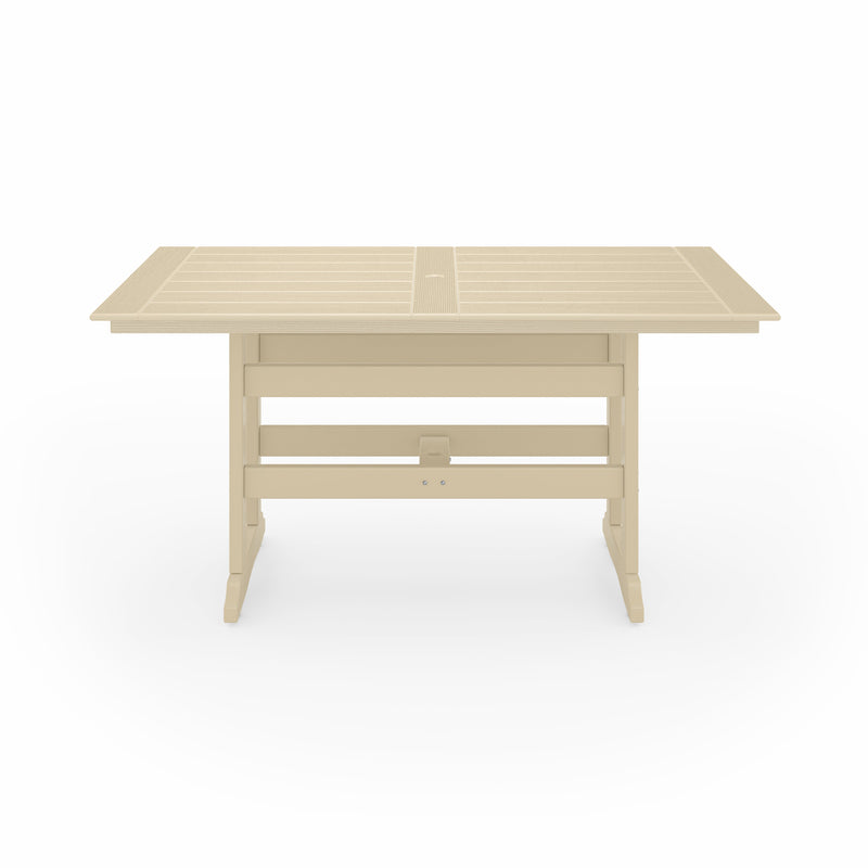 SoPoly 72" Savannah Farmhouse Counter Table in Tybee Sand, front view