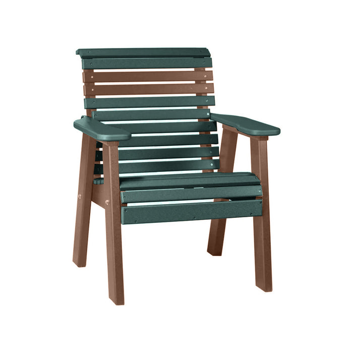 LuxCraft Green 2' Rollback Recycled Plastic Chair