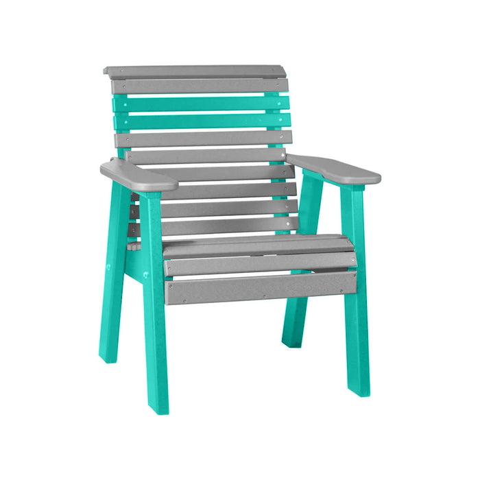 LuxCraft Slate 2' Rollback Recycled Plastic Chair