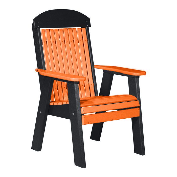LuxCraft Tangerine 2' Classic Highback Recycled Plastic Chair