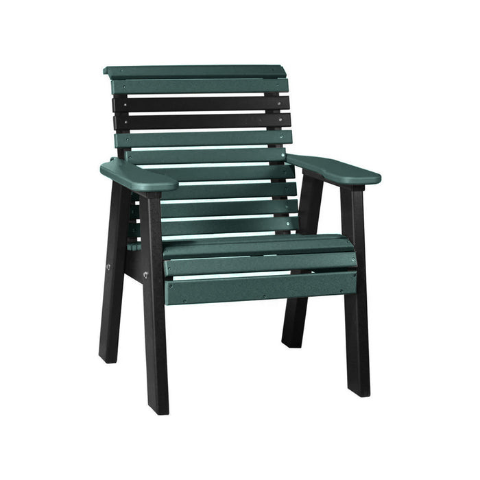 LuxCraft Green 2' Rollback Recycled Plastic Chair