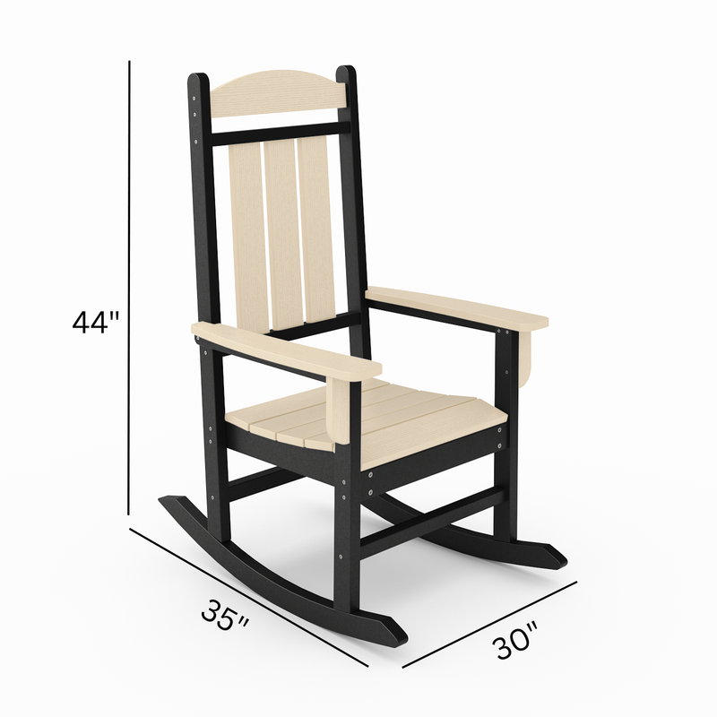 SoPoly Callaway Porch Rocker — SoPoly outdoor poly furniture (image 3 of 4)