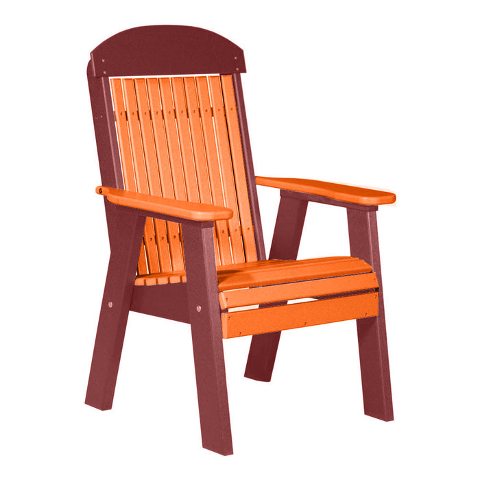 LuxCraft Tangerine 2' Classic Highback Recycled Plastic Chair