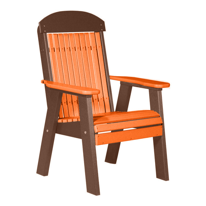LuxCraft Tangerine 2' Classic Highback Recycled Plastic Chair