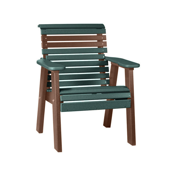LuxCraft Green 2' Rollback Recycled Plastic Chair