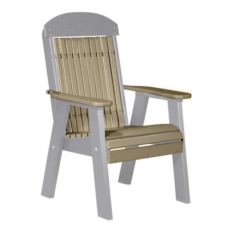 LuxCraft Weatherwood 2' Classic Highback Recycled Plastic Chair