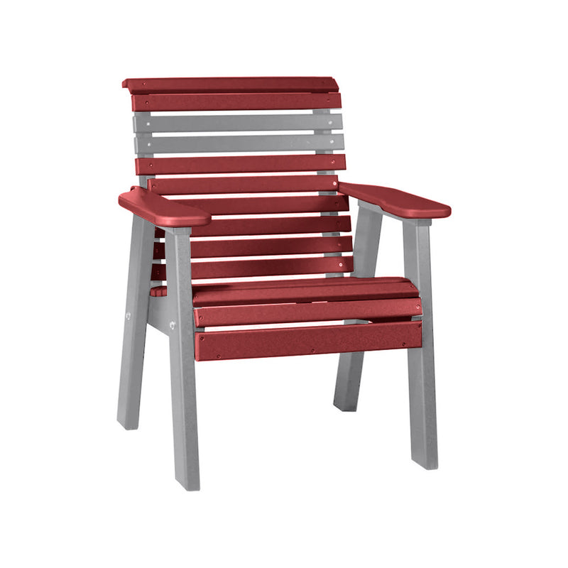 LuxCraft Cherry wood 2' Rollback Recycled Plastic Chair