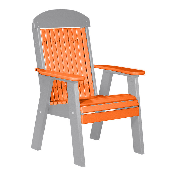 LuxCraft Tangerine 2' Classic Highback Recycled Plastic Chair