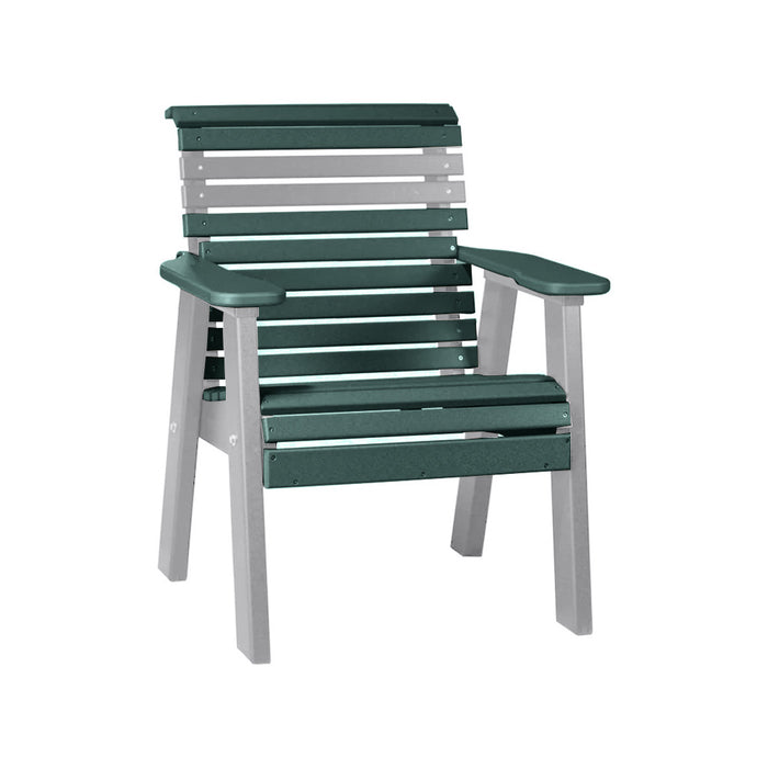 LuxCraft Green 2' Rollback Recycled Plastic Chair