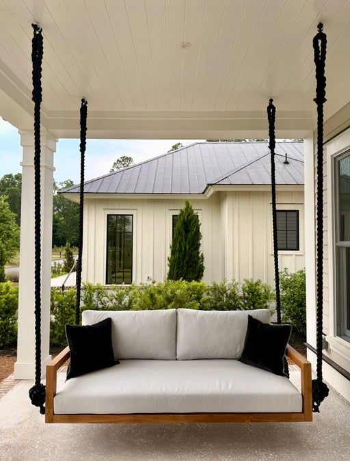 Bimini Teak Porch Swing Bed — Small — ModHaven