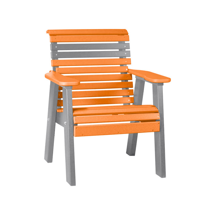 LuxCraft Tangerine 2' Rollback Recycled Plastic Chair