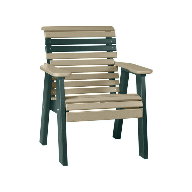 LuxCraft Weatherwood 2' Rollback Recycled Plastic Chair