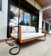 Delray Teak Porch Swing Bed — Small — ModHaven