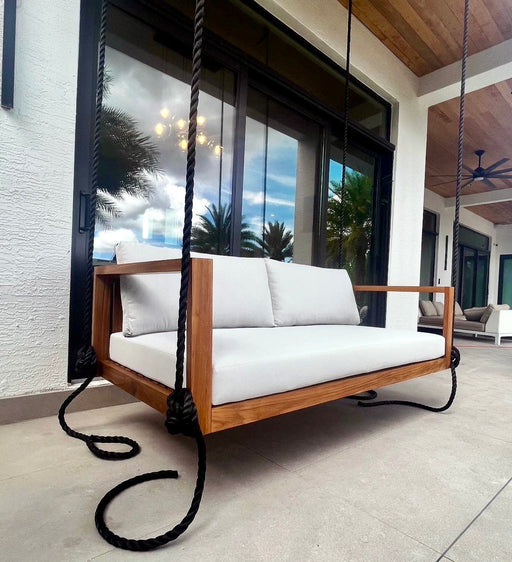 Delray Teak Porch Swing Bed — Small — ModHaven