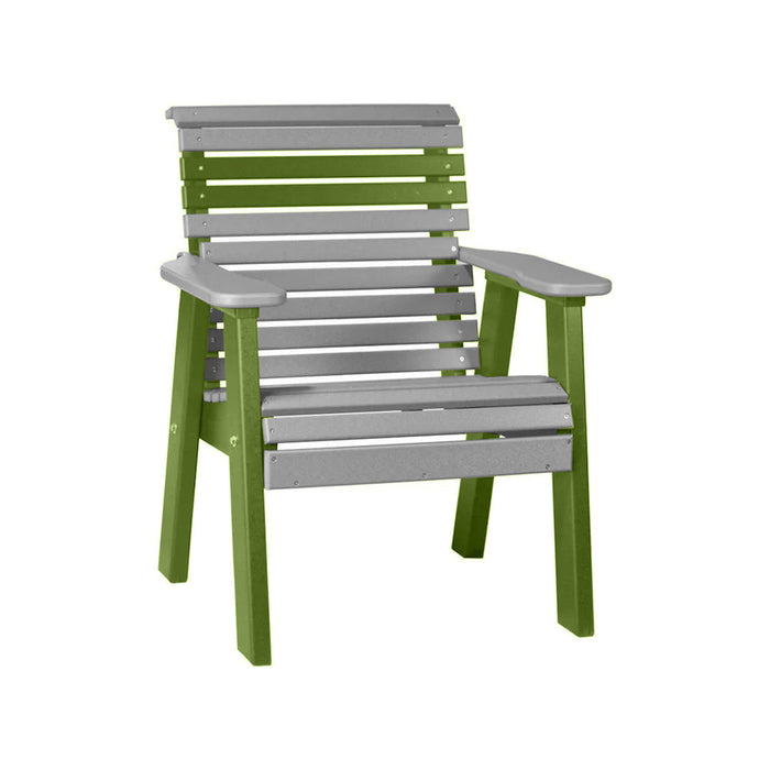 LuxCraft Slate 2' Rollback Recycled Plastic Chair