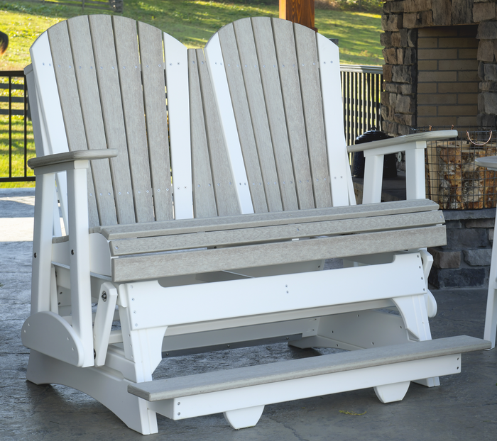 Luxcraft Recycled Plastic Counter Height 4' Adirondack Balcony Glider