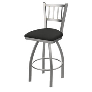 Holland Bar Stool OD810 Contessa 2 spindle-back stainless steel swivel stool