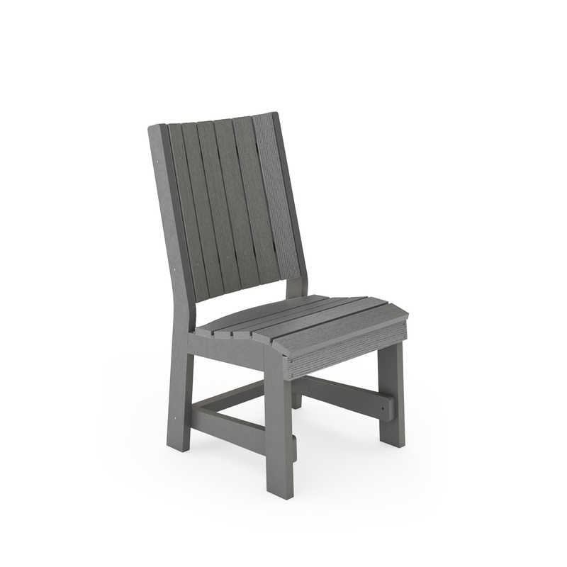 SoPoly Callaway Armless Table Chair dimensions diagram (image 4 of 5)