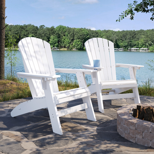 SoPoly St Simons Curved Back Adirondack Chair — SoPoly outdoor poly furniture (image 1 of 4)