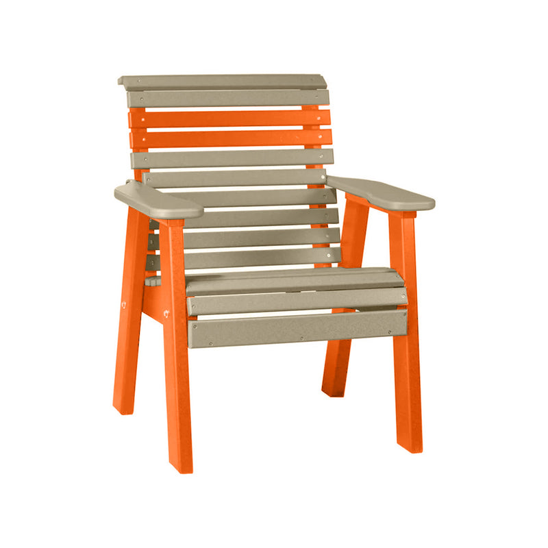 LuxCraft Weatherwood 2' Rollback Recycled Plastic Chair