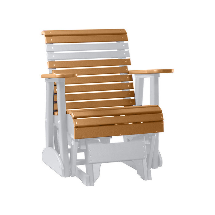 LuxCraft Red 2 foot Rollback Recycled Plastic Glider Chair