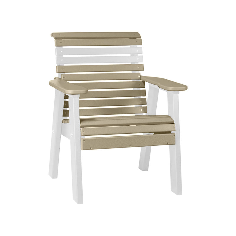 LuxCraft Weatherwood 2' Rollback Recycled Plastic Chair