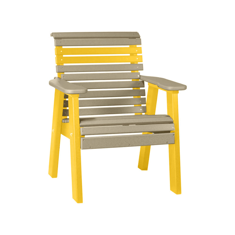 LuxCraft Weatherwood 2' Rollback Recycled Plastic Chair