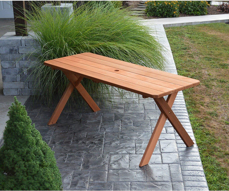 A & L Furniture 5ft Cross-leg Table Only - Specify for FREE 2" Umbrella Hole