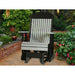LuxCraft Silla Mecedora Clásica Respaldo Alto 2 Pies de plástico reciclado