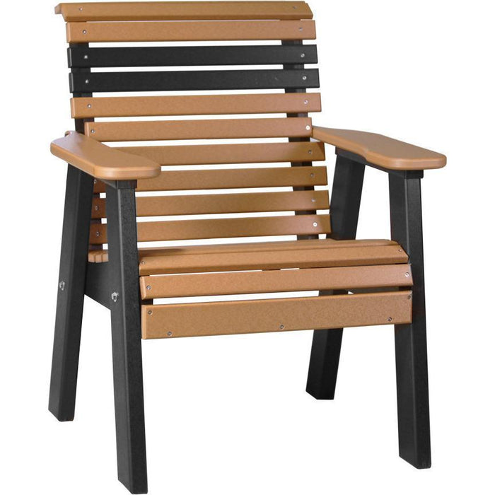 LuxCraft Silla Rollback 2 Pies — Cedro sobre Negro
