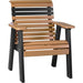 LuxCraft Silla Rollback 2 Pies — Cedro sobre Negro